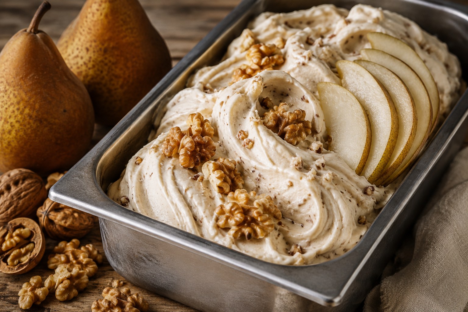 Noce e Pera (Walnut and Pear) - Nut-Based Gelato